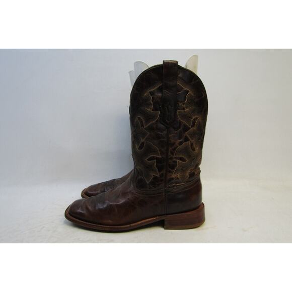 Corral Mens Sz 11 D Brown Leather Square Toe Cowboy Boots
